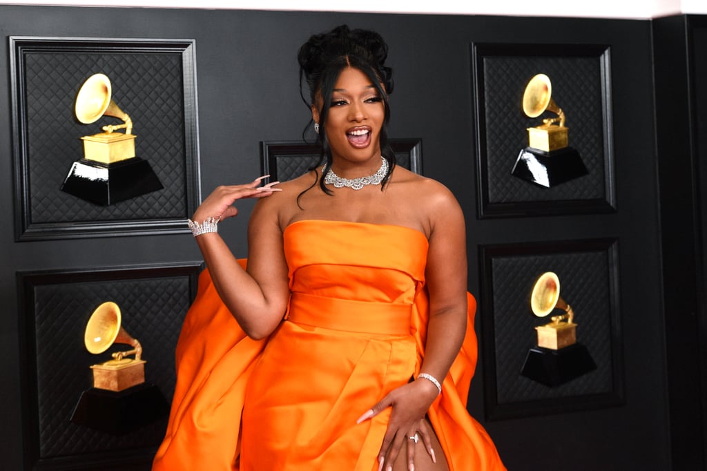 Megan Thee Stallion's '90s Hair and Makeup at Grammys 2021