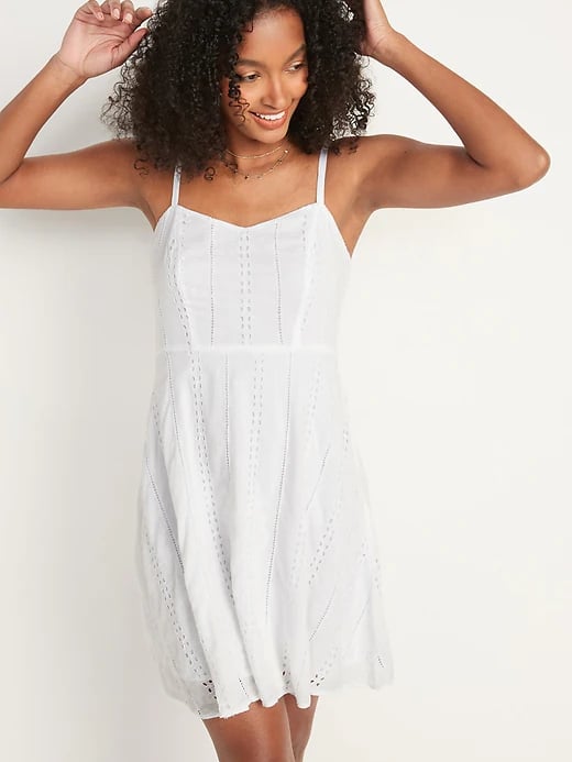 Old Navy Eyelet Cami Fit and Flare Dress