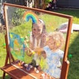 Ice Painting, Stained Glass Chalk Art, and 8 Other Outdoor Crafts For Kids