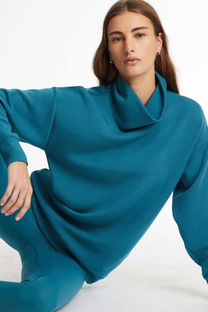 A Warm Layer: All Access Cloud Doubleknit Funnel Neck