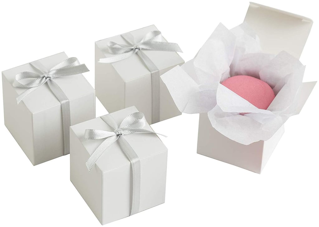 White Wedding Favor Box Kit