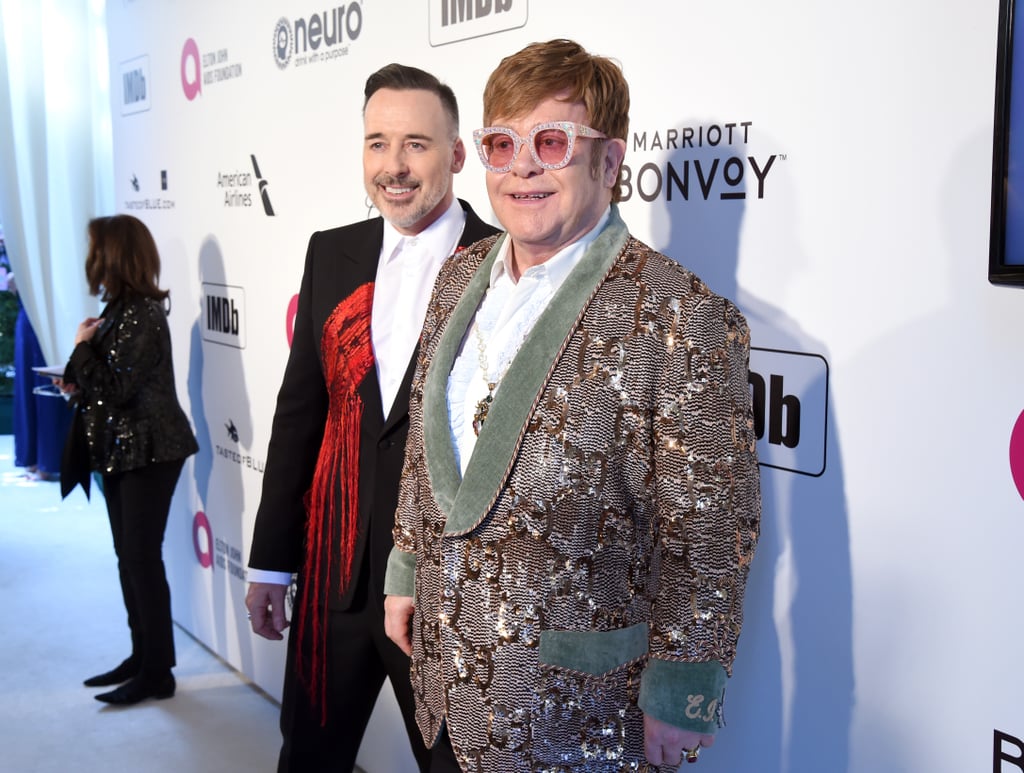 David Furnish and Elton John at the 2019 Oscars