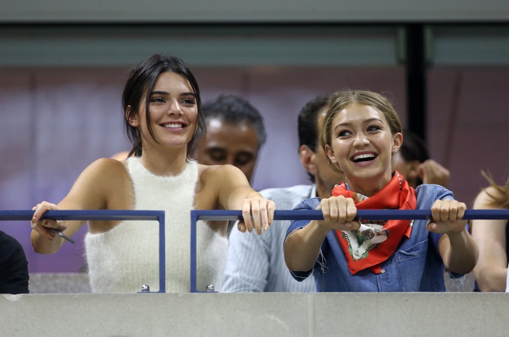 Kendall Jenner, Gigi Hadid, and Joe Jonas US Open Pictures