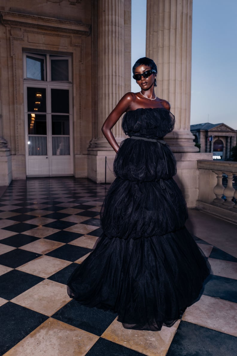 Anok Yai at the Balenciaga Couture Dinner