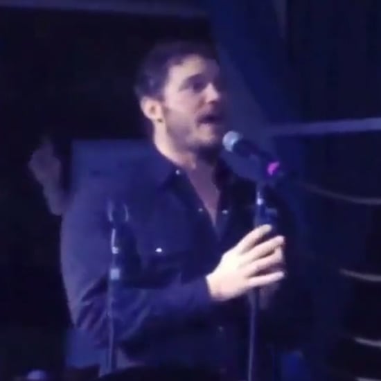 Chris Pratt Sings at Parks and Recreation Wrap Party