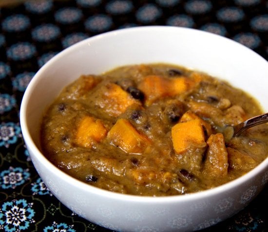 Black and White Bean Soup With Sweet Potatoes
