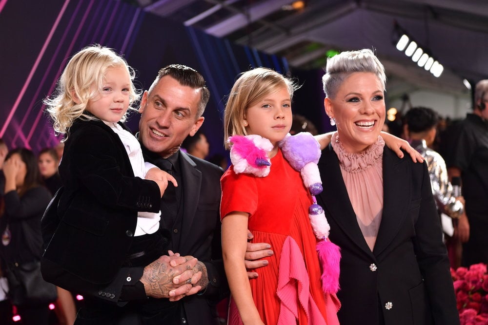 Pink and Carey Hart With Their Family at the 2019 People's Choice Awards