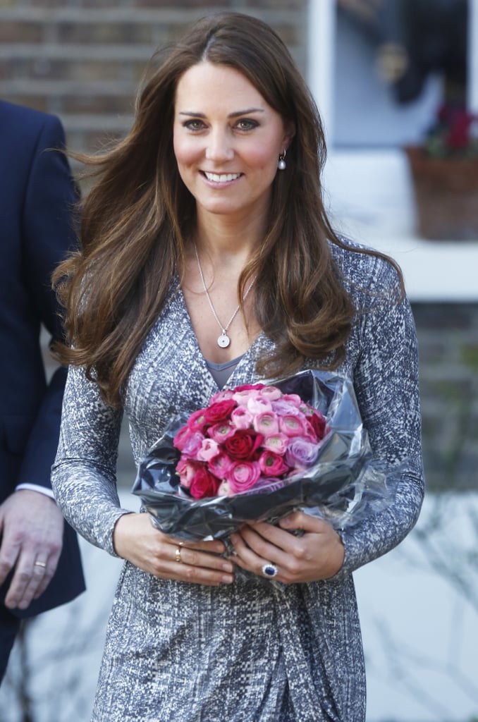 After a visit to Hope House back in February, Kate's blowout looked silky, healthy, and quite perfect.
