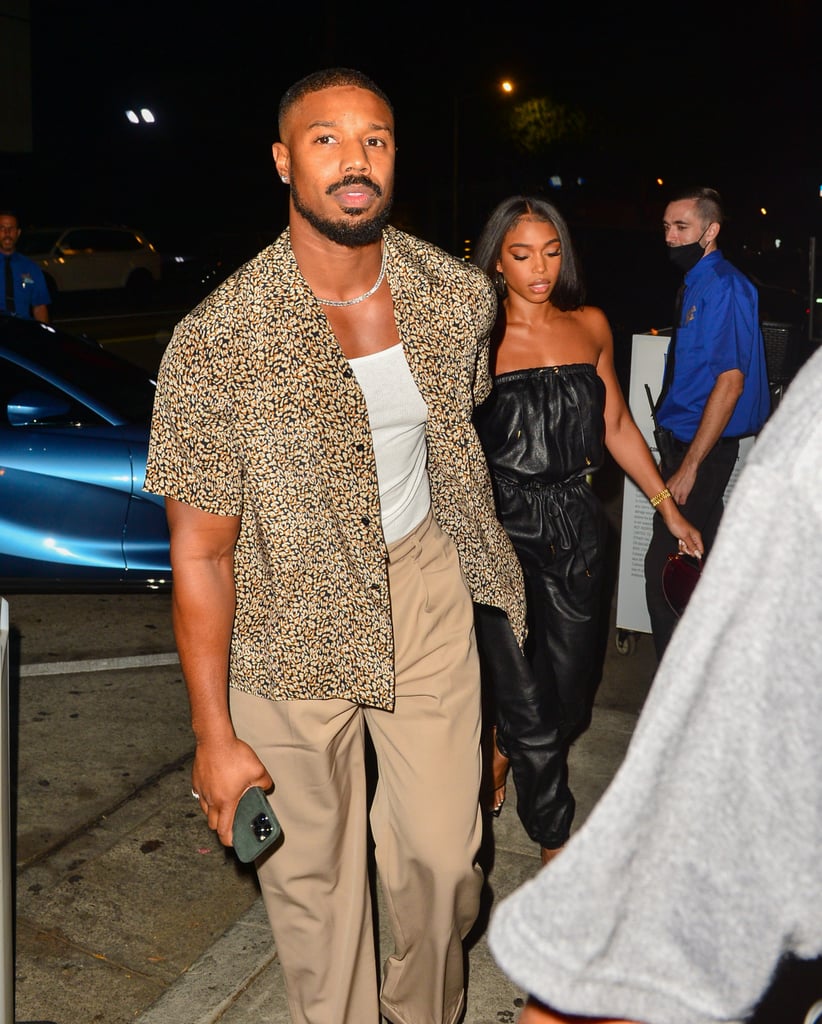 Lori Harvey Wears Celine Jumpsuit Out With Michael B. Jordan