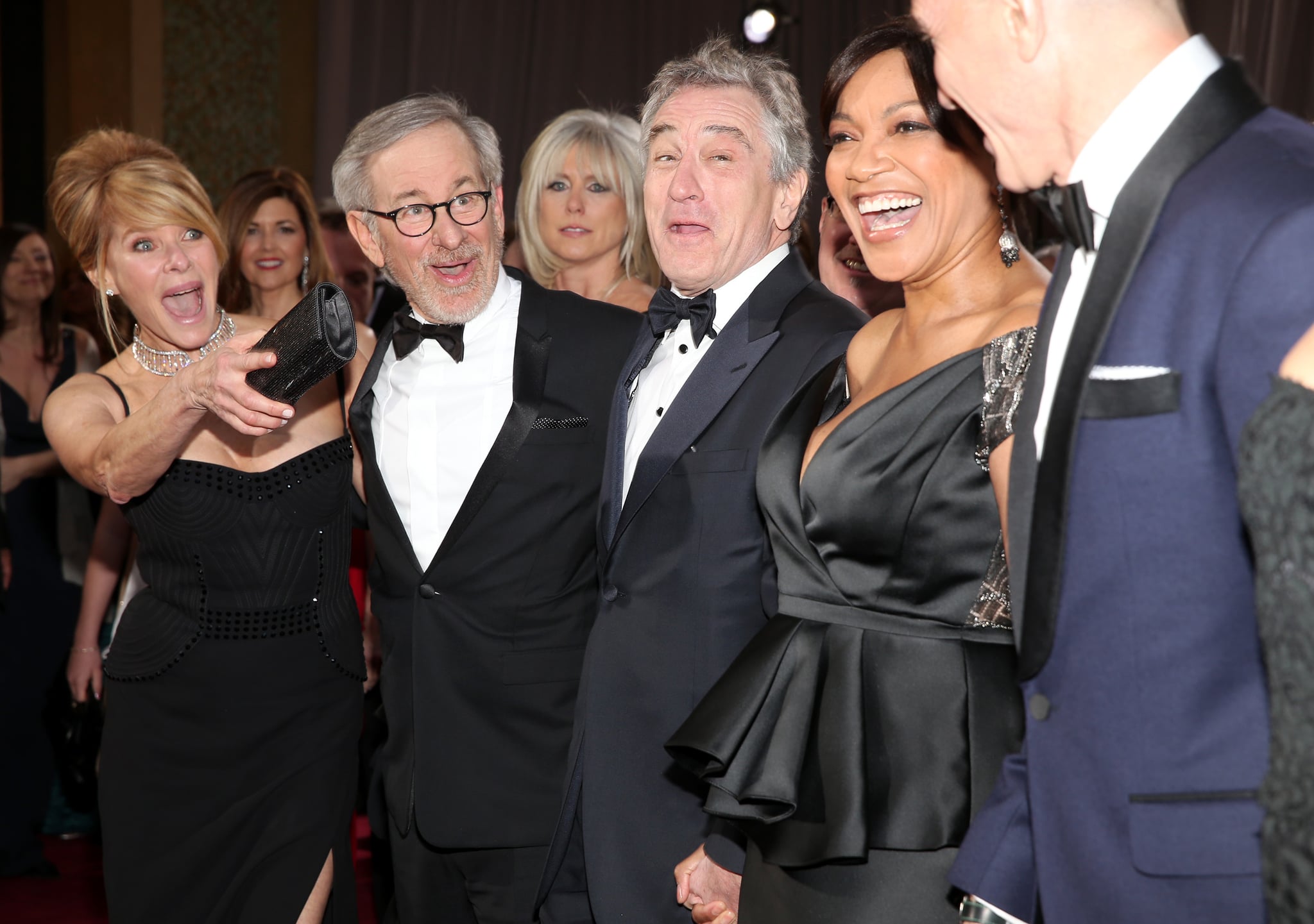 Steven Spielberg And His Wife Kate Capshaw Had A Laugh With Daniel The 30 Best Candid Oscars Red Carpet Pictures Popsugar Celebrity Photo 20