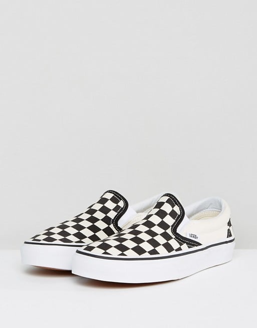 Vans Classic Slip on Sneakers in Checkerboard