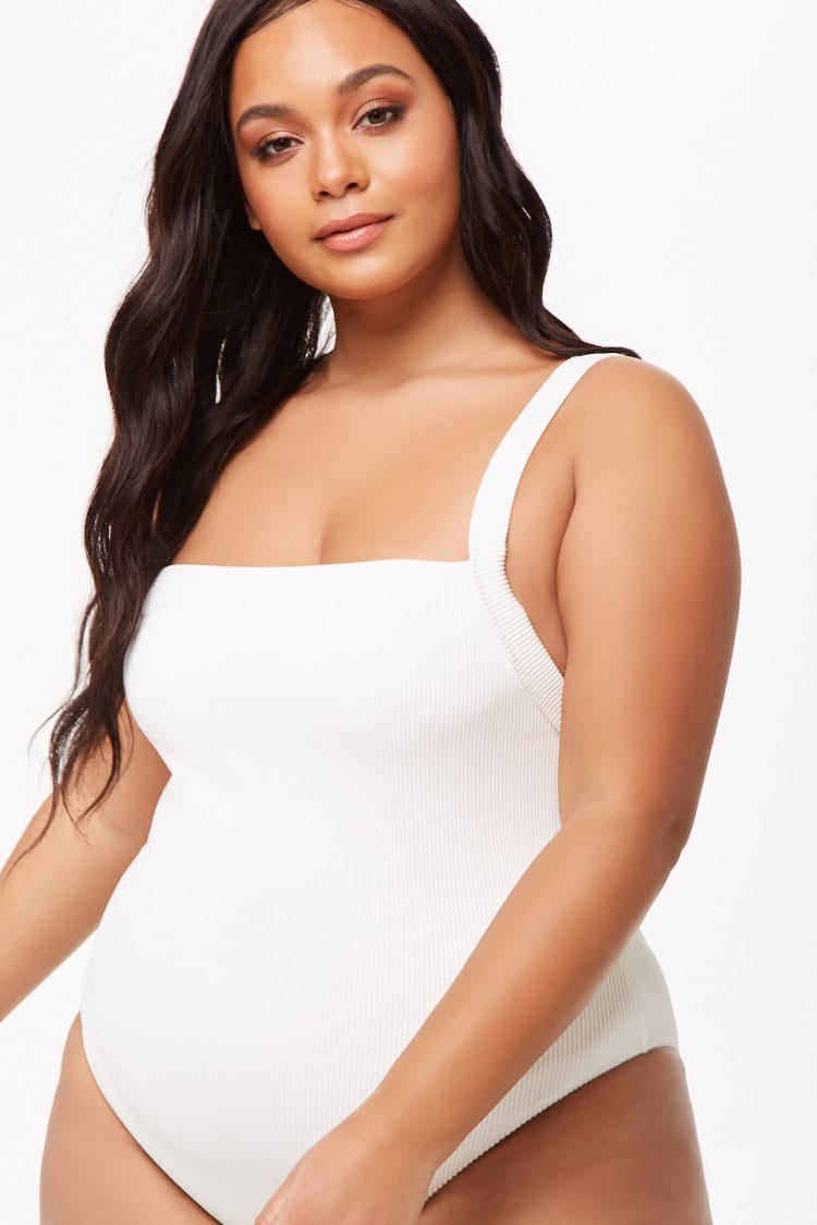 Forever 21 Plus Size Ribbed One-Piece Swimsuit