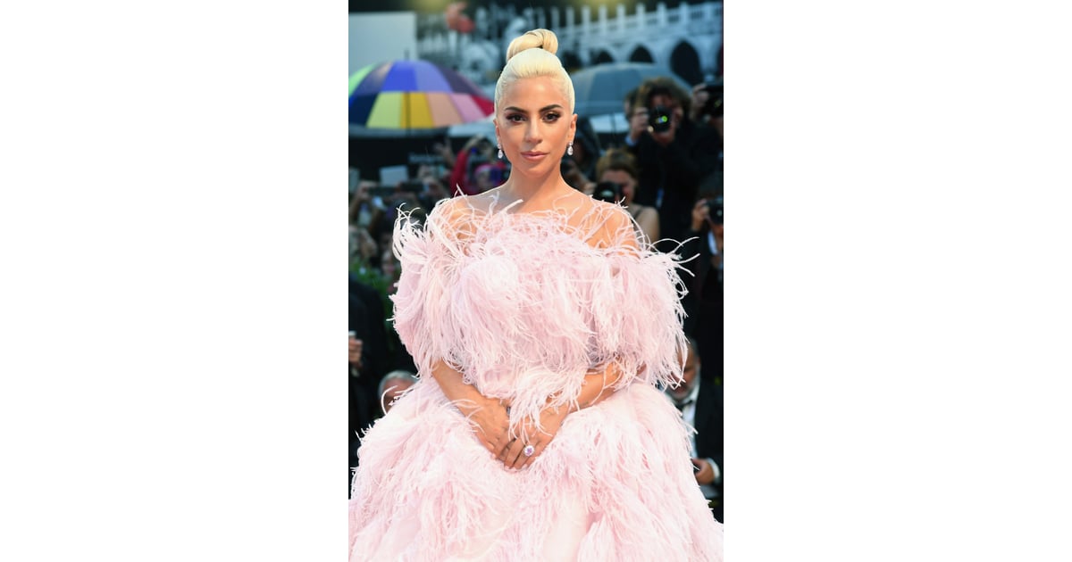 Lady Gaga Pink Valentino Dress at Venice Film Festival | POPSUGAR ...