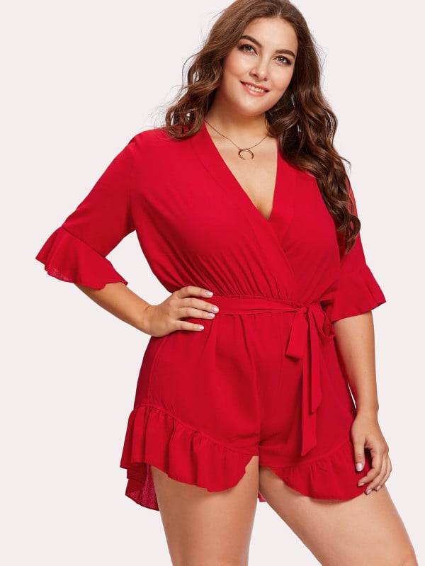 shein one shoulder romper