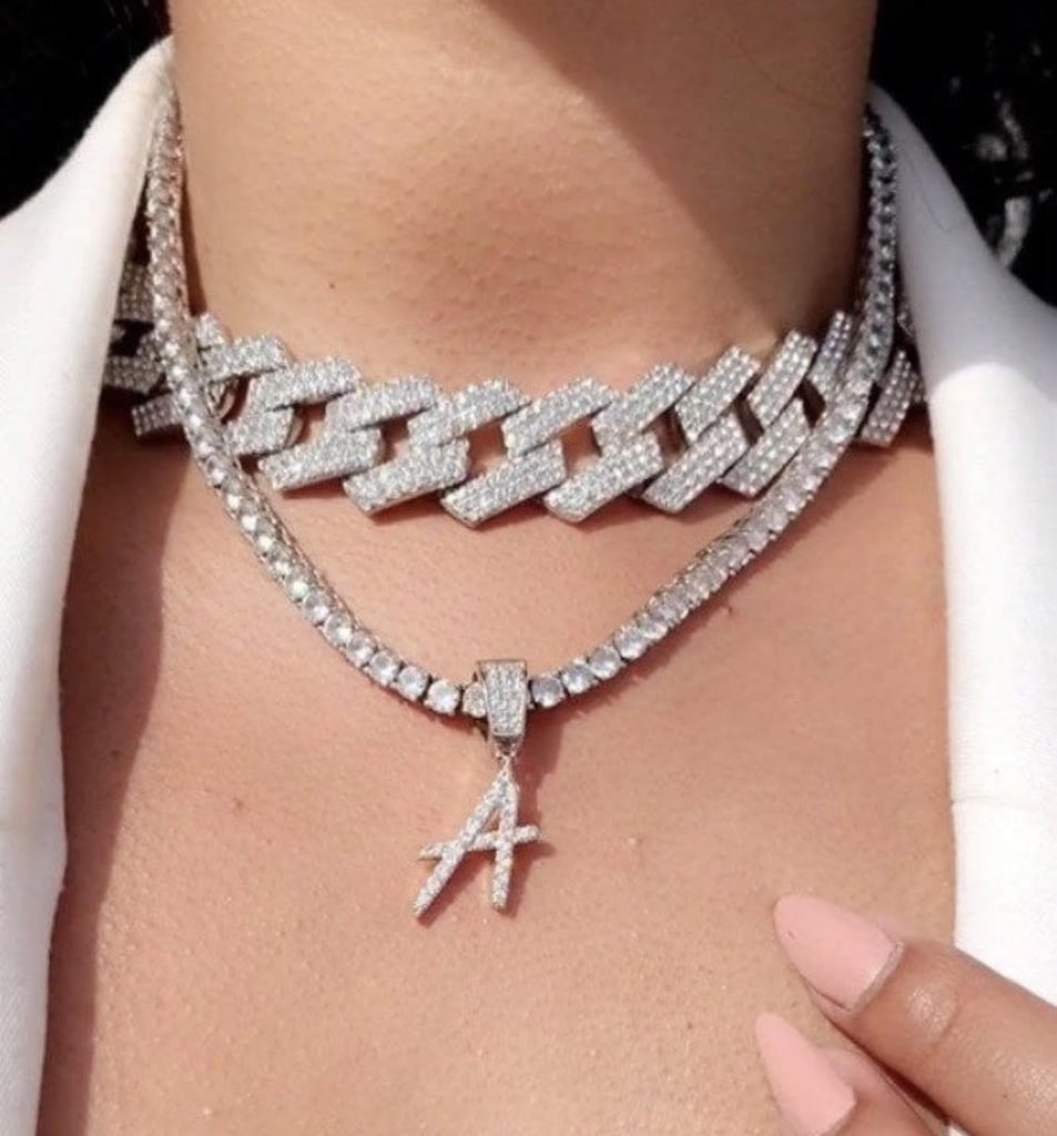 diamond initial necklace australia