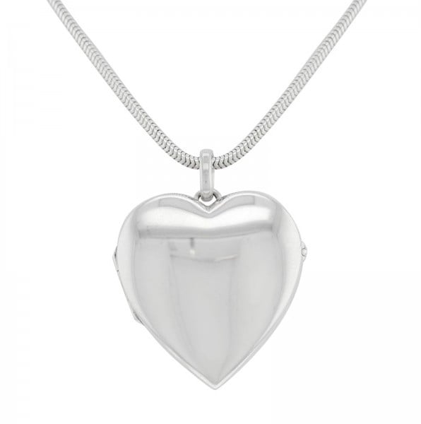 tiffany silver heart locket