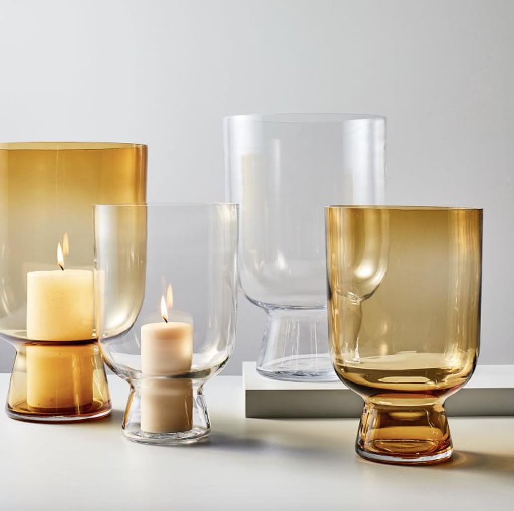 A Candle Accessory: West Elm Foundations Glass Hurricanes