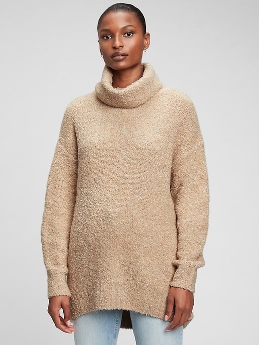 Gap Cozy Boucle Turtleneck Tunic Sweater
