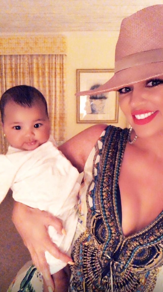 Khloé Took Some Sweet Selfies With Baby True, Too
