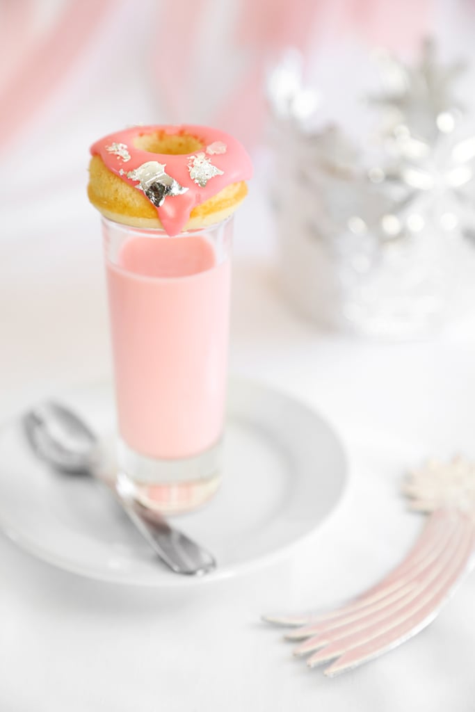 Pink Champagne Panna Cotta and Donut Shots
