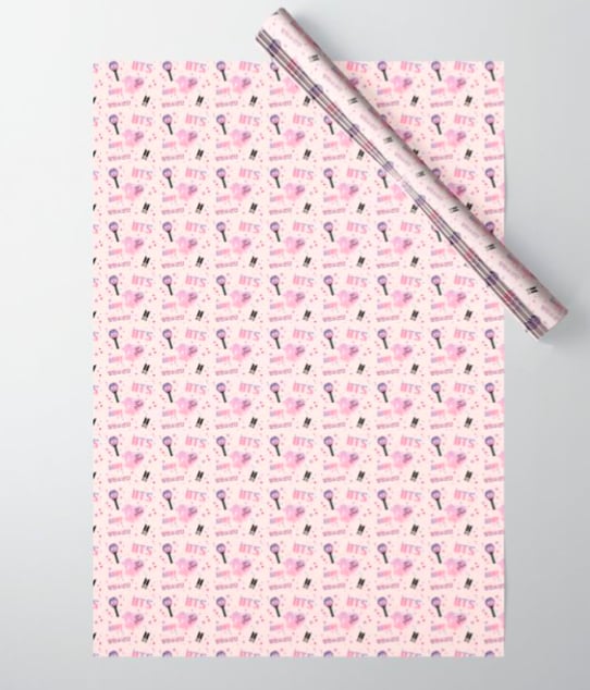 BTS and Army Wrapping Paper Gifts For KPop Fans