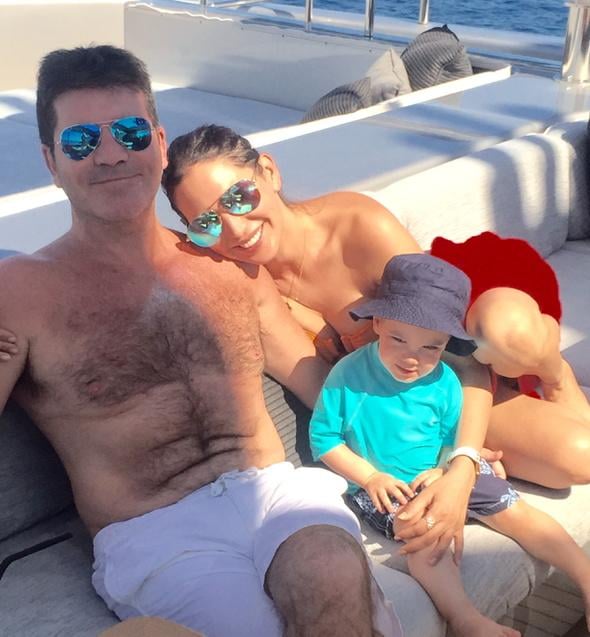 Simon Cowell S Family Photo With Son Eric Popsugar Celebrity