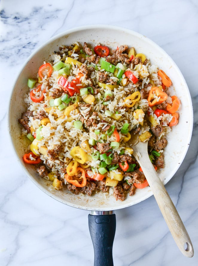 Pineapple Chorizo Rice Bowls