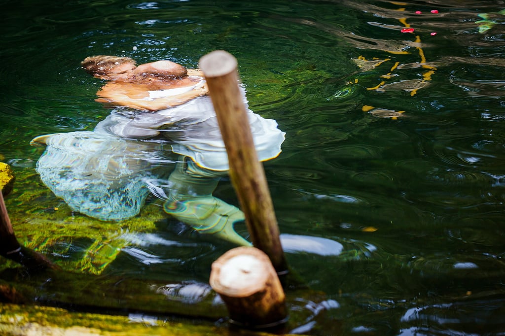 Underwater Trash-the-Wedding-Dress Shoot