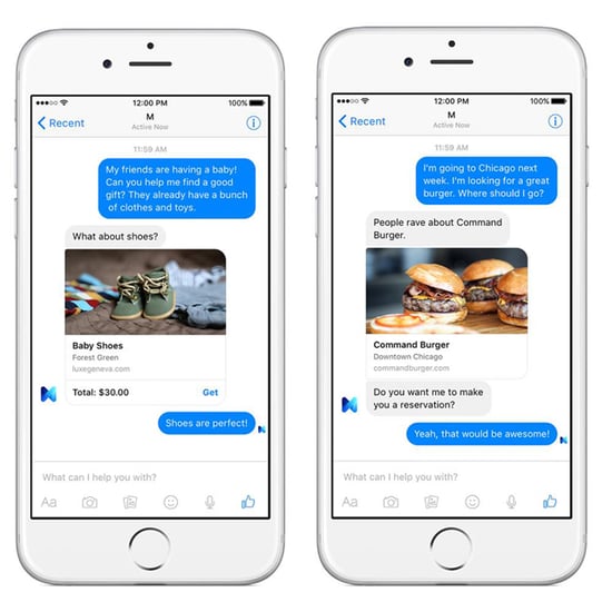 Facebook "M" Personal Assistant