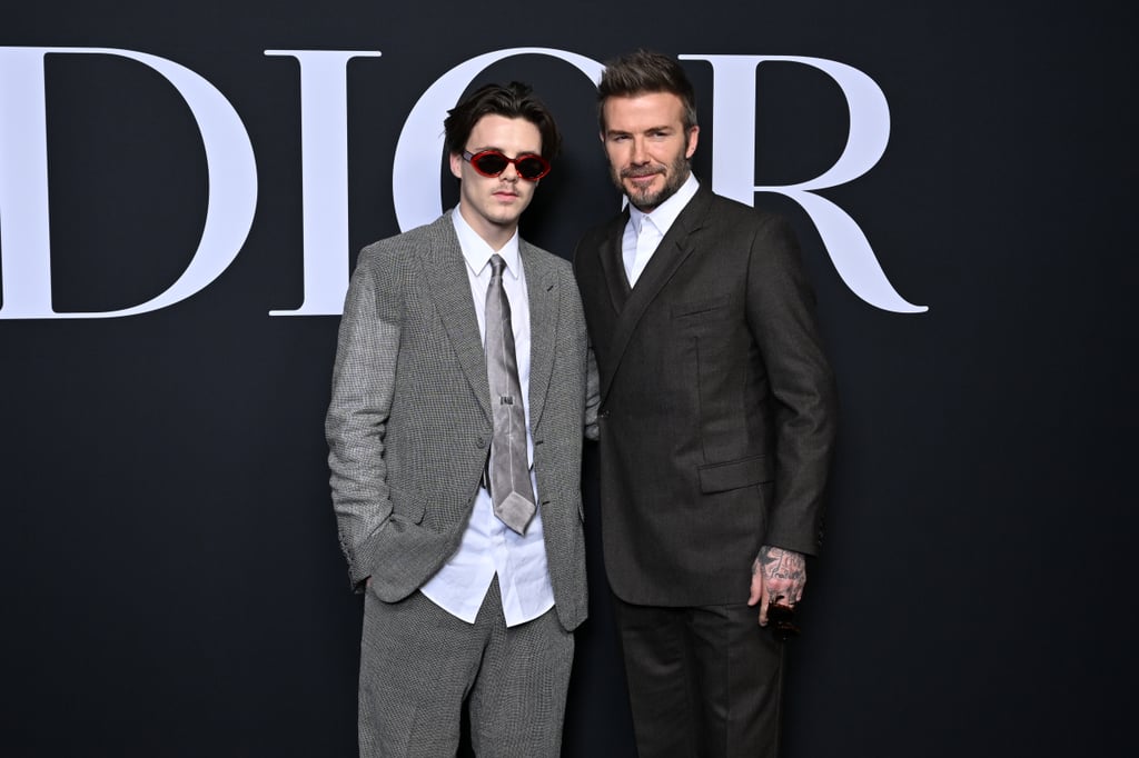 David and Cruz Beckham Sit Front Row at Paris Fashion Week