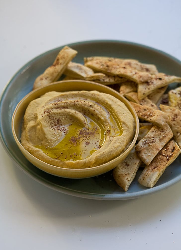 Winter Squash Hummus With Za'atar-Dusted Pita Chips
