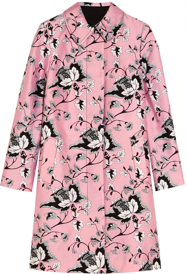 Diane von Furstenberg Amana printed wool and silk-blend coat ($798)