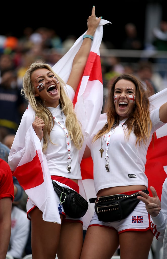 England fans cheered ahead of the game against Uruguay in Brazil.