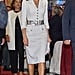 Queen Letizia Silver Heels