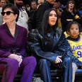 Kim Kardashian, Saint West, and Kris Jenner Support Tristan Thompson Courtside