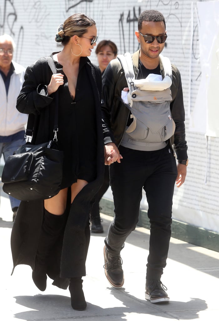 John Legend and Chrissy Teigen Out With Baby Luna May 2016