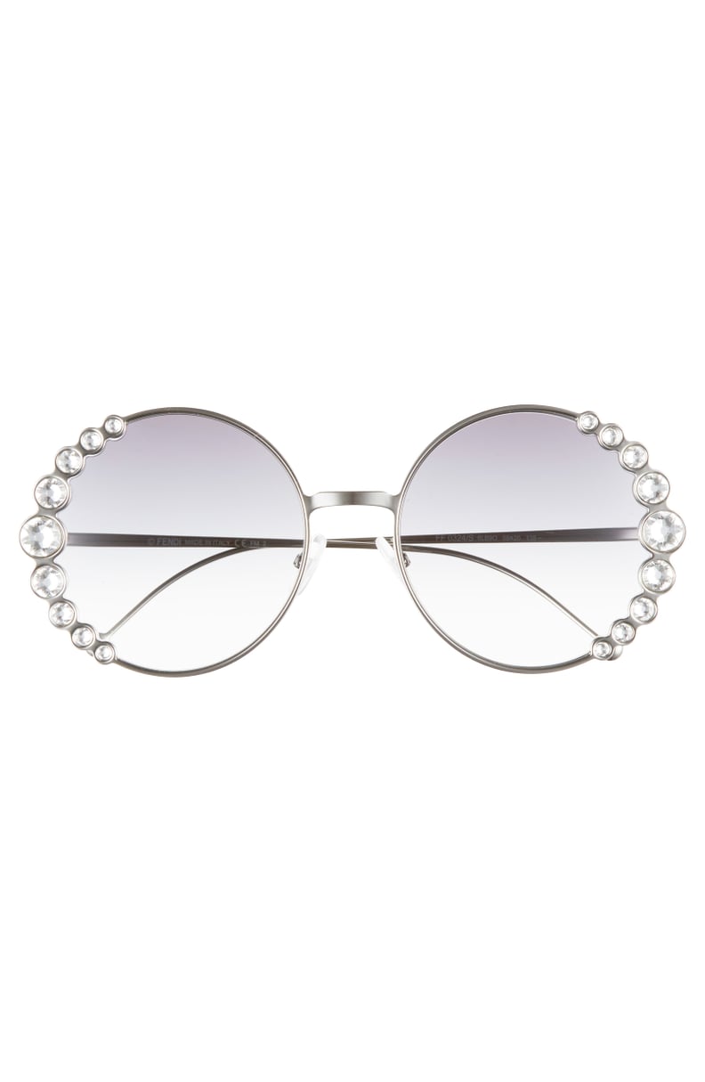 Fendi Crystal Round Sunglasses