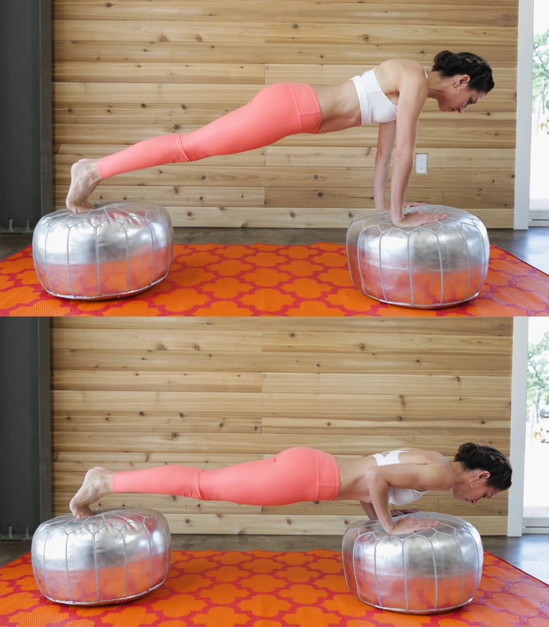 Elevated Chatturanga Push-Ups