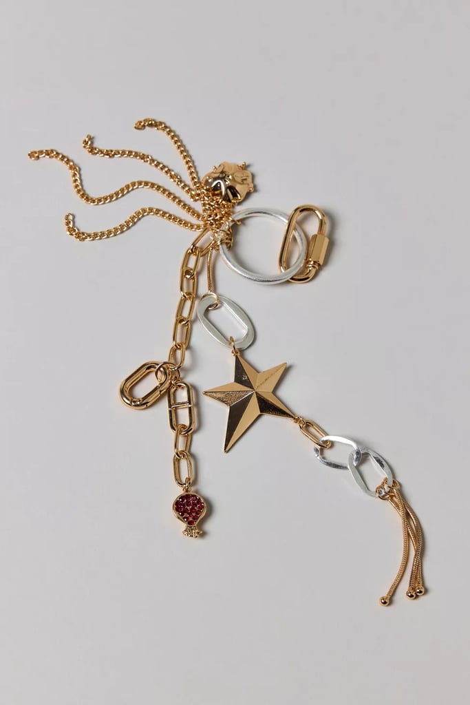 Urban Outfitters Statement Star Mixed Metal Bag Charm