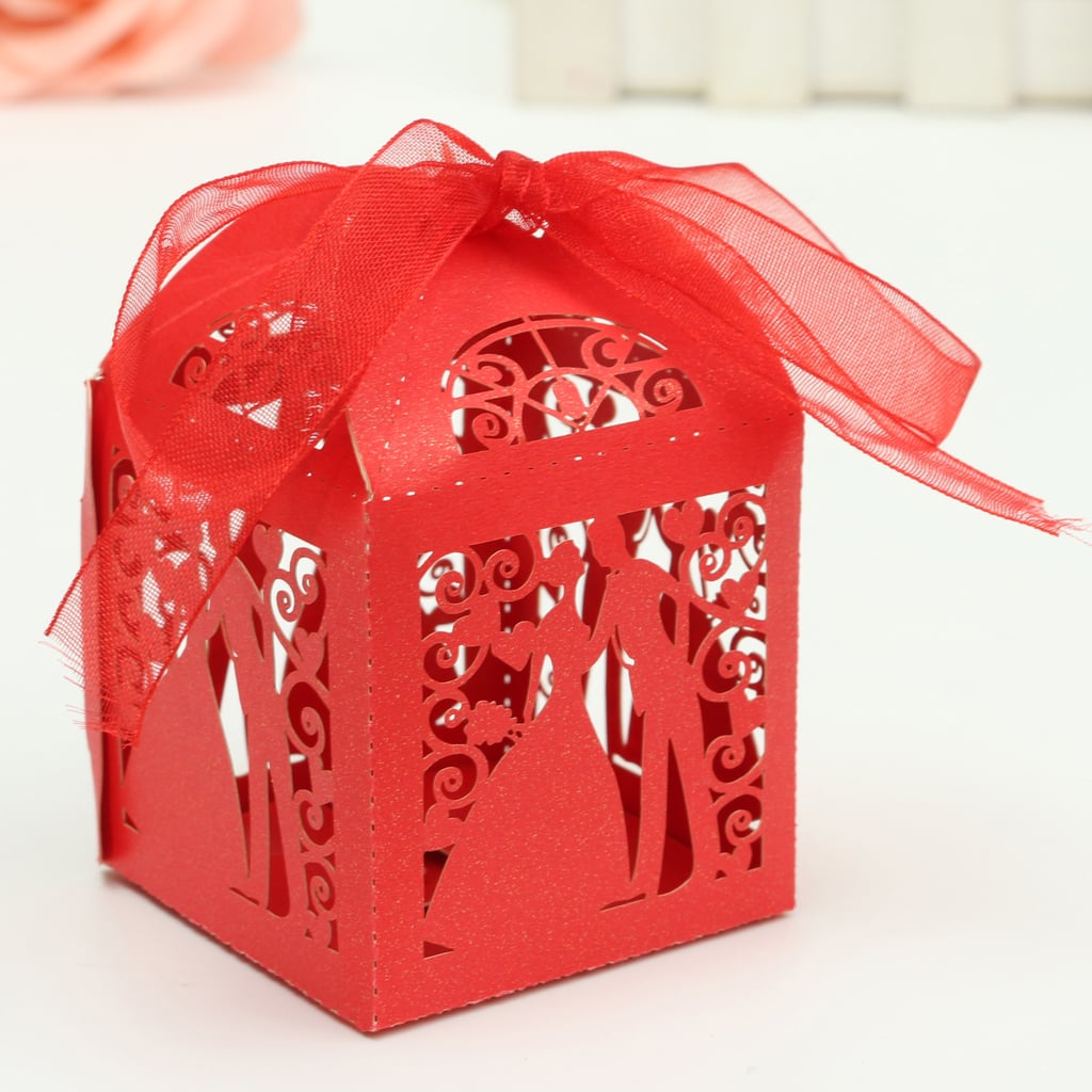 Laser Cut Paper Ribbon Candy Boxes