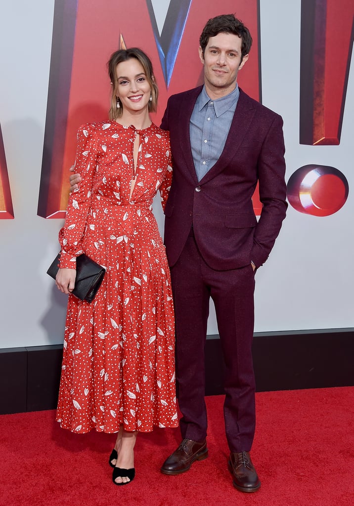 Adam Brody and Leighton Meester at Shazam! Premiere 2019