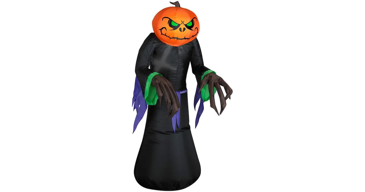 Gemmy Airblown Outdoor Pumpkin Reaper Check Out New Lowe's Halloween