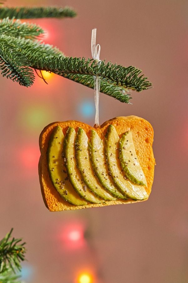 Avocado Toast Christmas Ornament