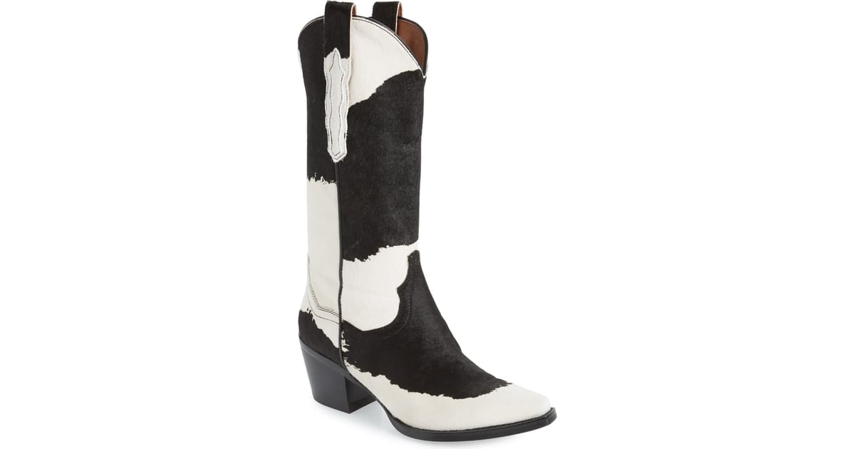 jeffrey campbell dagget genuine calf hair western boot
