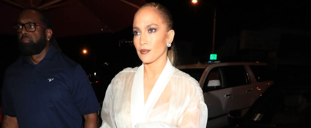 Jennifer Lopez Sheer White Top