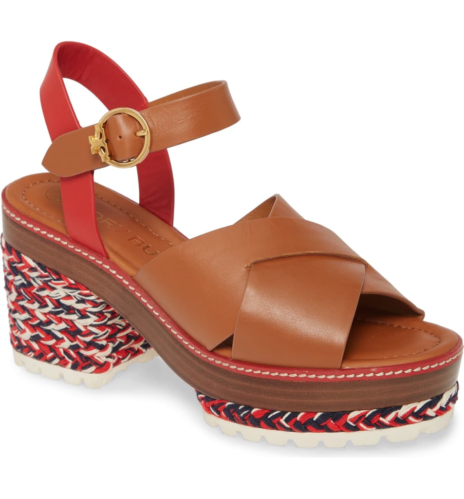 Tory Burch Miranda Espadrille Block Heel Platform Sandals