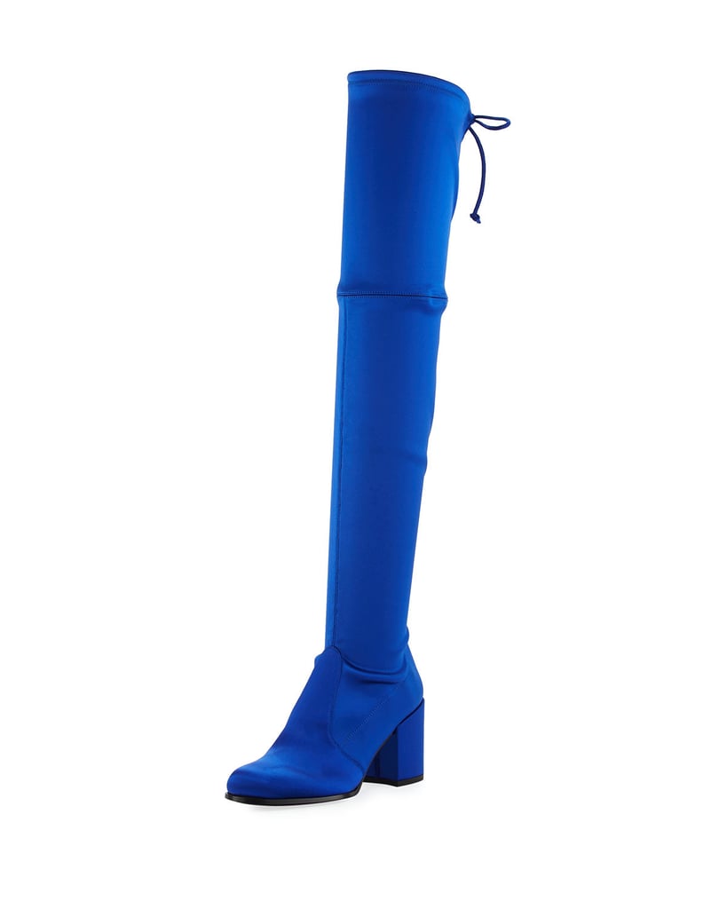 Stuart Weitzman Satin Over-the-Knee Boots