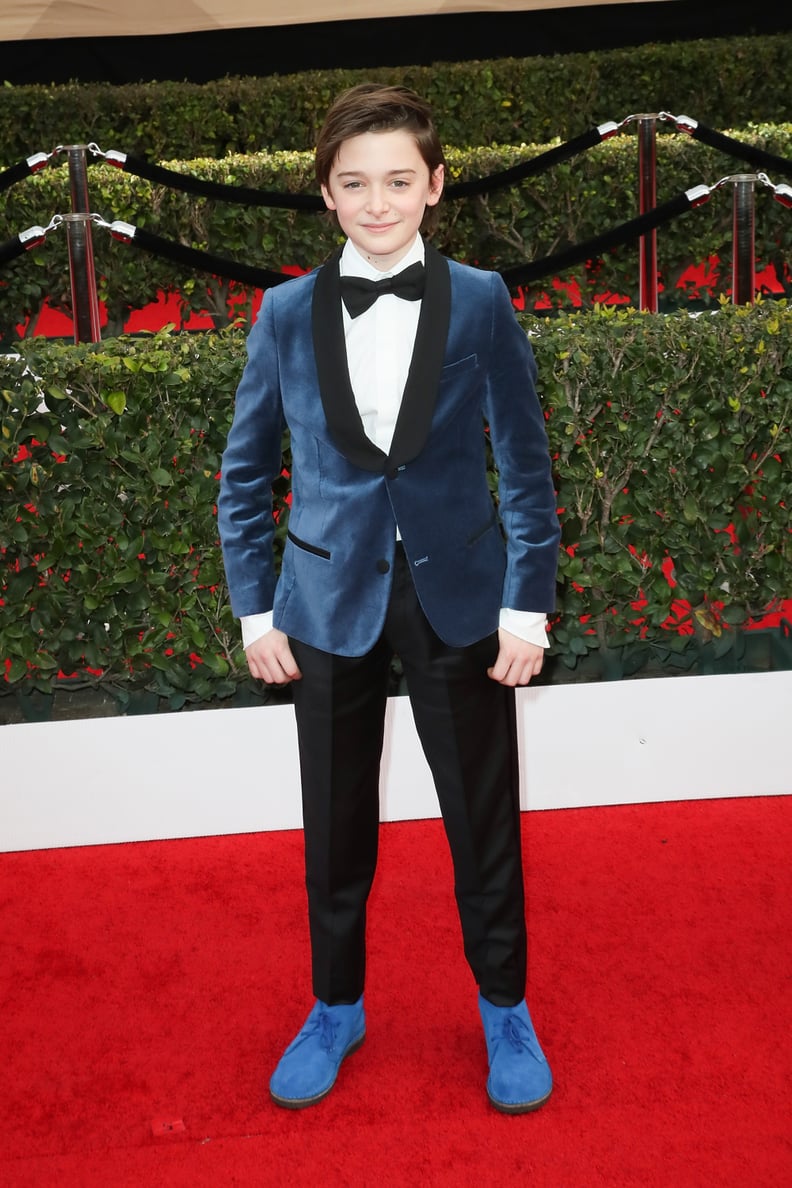 When Stranger Things Star Noah Schnapp Wore His Blue Sneakers