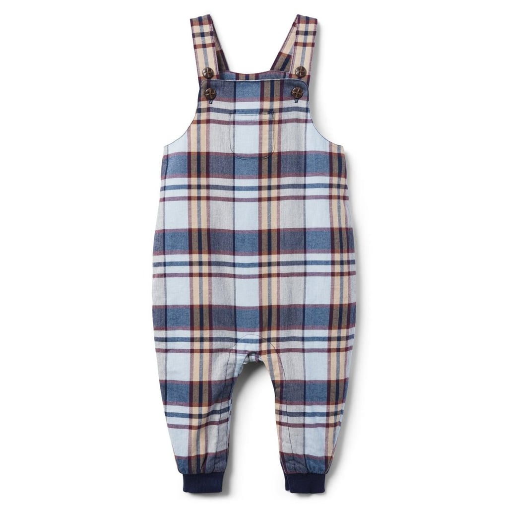 Janie and Jack Plaid Overalls