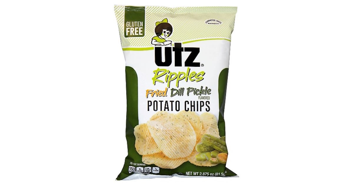 Utz Ripples Fried Dill Pickle Potato Chips PickleFlavored Chips